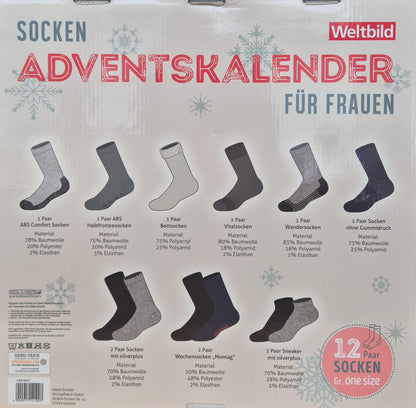 Socken Adventskalender für Frauen