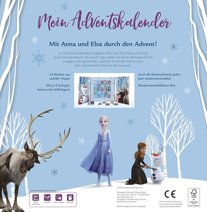 Die Eiskönigin 2 Adventskalender mit 24 Büchlein