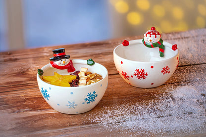 Schalen Schneemann und -frau "Freezy & Frosty" 2er-Set
