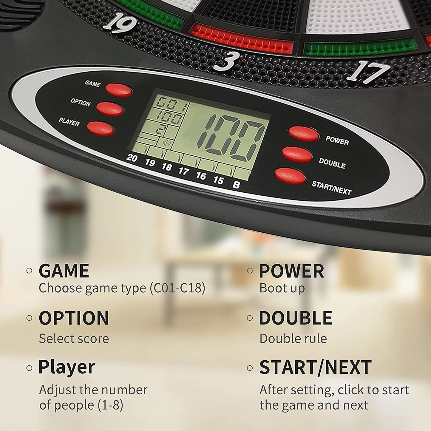 Elektronisches Dartboard mit Sound
