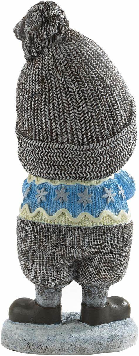 Dekofigur Winterkind "Erik" mit LED-Stern (40 cm)