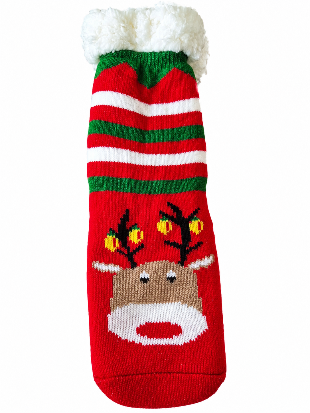 Weihnachtssocken "Rentier und Weihnachtsmann" (35-35) 2 Paar