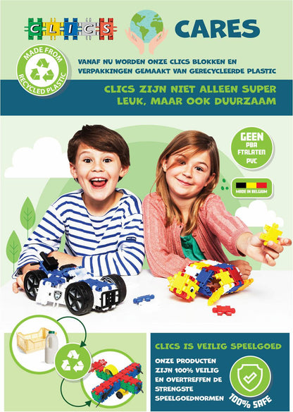 Clics Rollerbox gelb 400 Teile