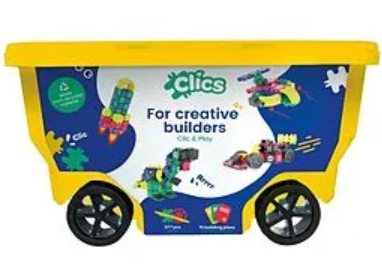 Clics Rollerbox gelb 400 Teile