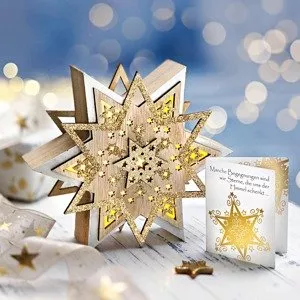 LED-Geschenkset "Leuchtstern"