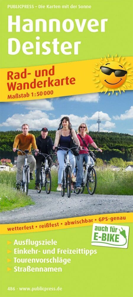 Publicpress Rad- und Wanderkarte Hannover, Deister 1:50.000