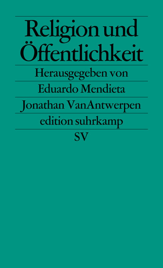 Religion und Öffentlichkeit (Eduardo Mendieta)
