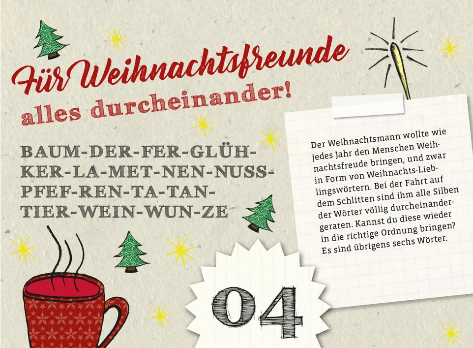 Der ultimativ knifflige Advents-Rätsel-Kalender