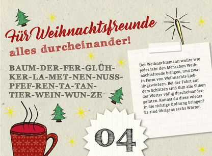 Der ultimativ knifflige Advents-Rätsel-Kalender