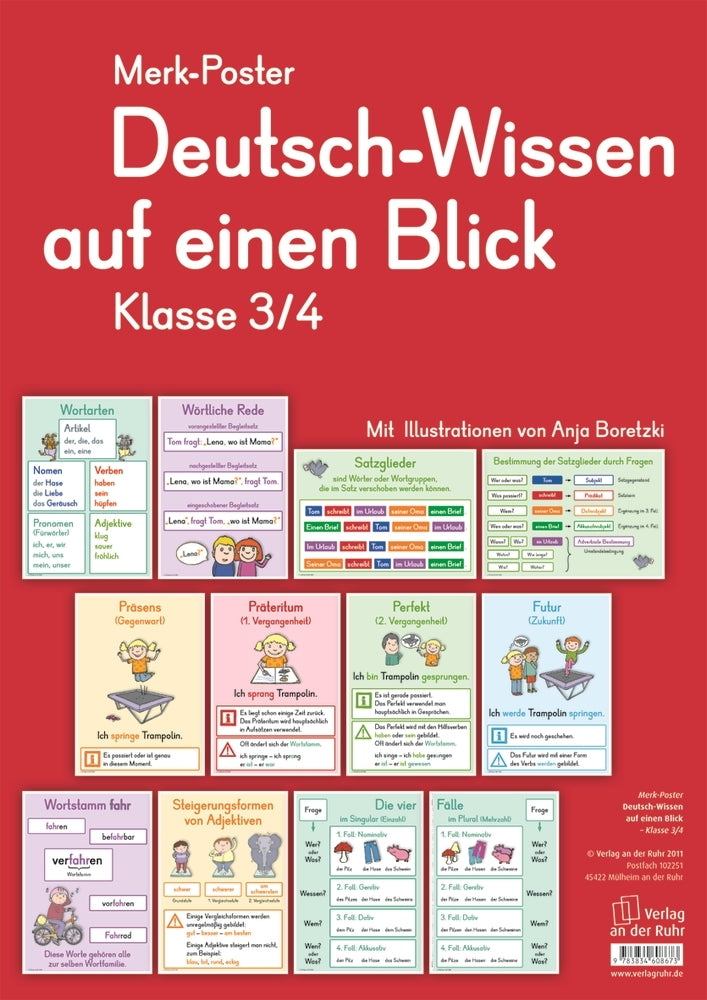 Deutsch-Wissen auf einen Blick - Klasse 3/4 (Redaktionsteam Verlag An Der Ruhr)