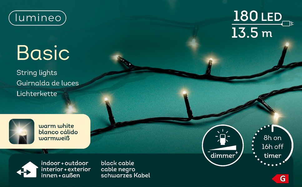 Lumineo - LED Basic-Beleutung - 13,5m - 180 Lichter
