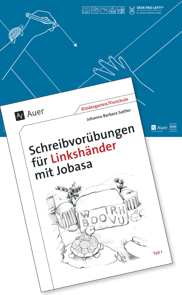 Schreibvorübungen für Linkshänder mit Jobasa.Tl.1 (Johanna B. Sattler)