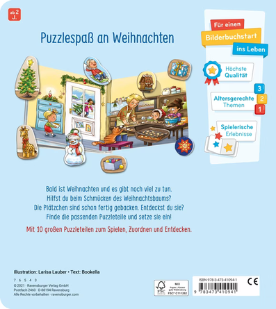 Mein grosses Puzzle-Spielbuch: Weihnachten von Ravensburger