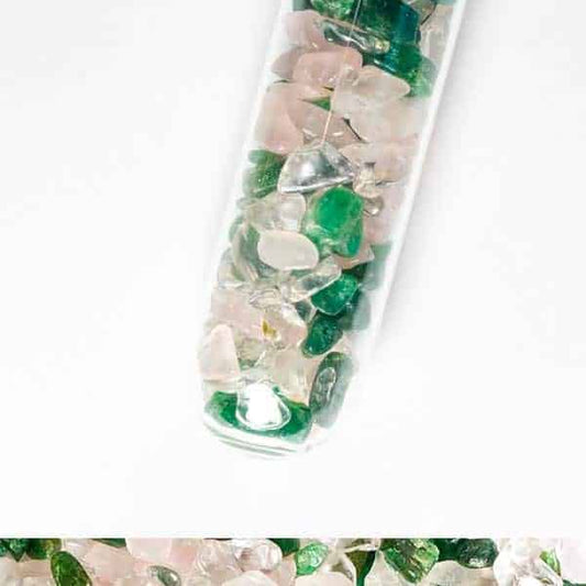 Edelstein Wasserstab „Regeneration & Erholung“ – Aventurin, Rosenquarz und Bergkristall