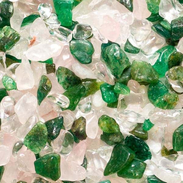 Edelstein Wasserstab „Regeneration & Erholung“ – Aventurin, Rosenquarz und Bergkristall