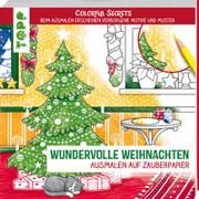 Wundervolle Weihnachten ausmalen auf Zauberpapier
