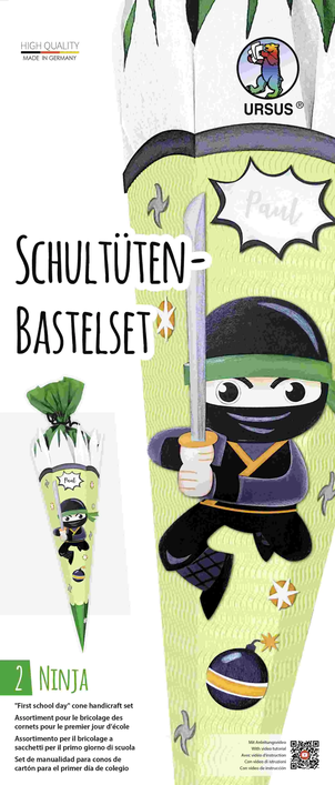 Schultüten-Bastelset Ninja