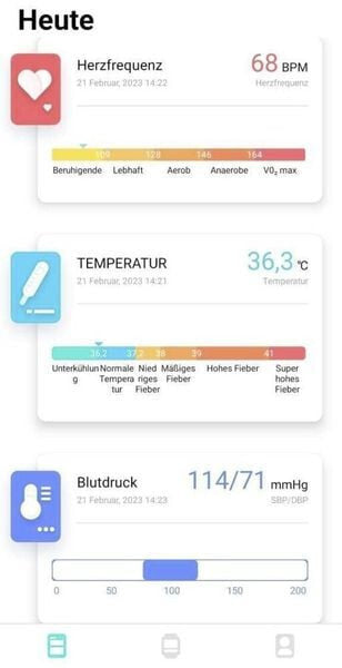 Smartwatch Bluetooth Anruf & Nachrichten Push