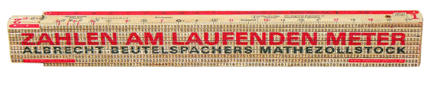 Zahlen am laufenden Meter (Jordi Guasti)