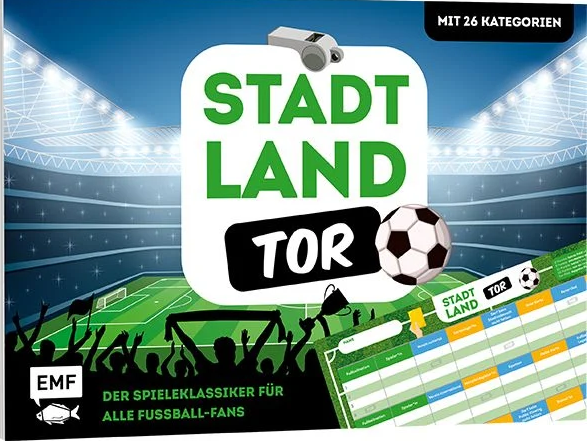 Stadt, Land, Tor – Der Spieleklassiker für alle Fussball-Fans