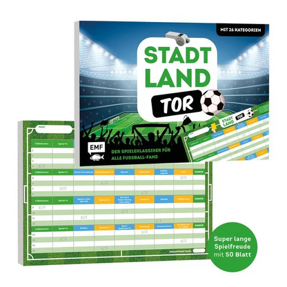Stadt, Land, Tor – Der Spieleklassiker für alle Fussball-Fans
