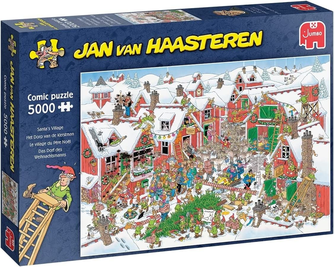 Comic Puzzle - Das Dorf des Weihnachtsmanns - 5000 Teile