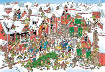 Comic Puzzle - Das Dorf des Weihnachtsmanns - 5000 Teile