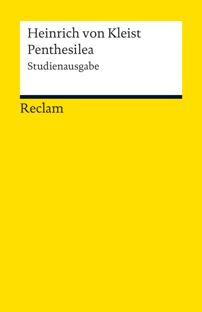 Penthesilea. Studienausgabe (Heinrich Von Kleist)
