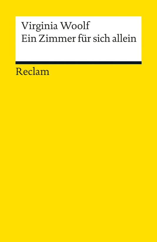 Ein Zimmer für sich allein (Virginia Woolf)