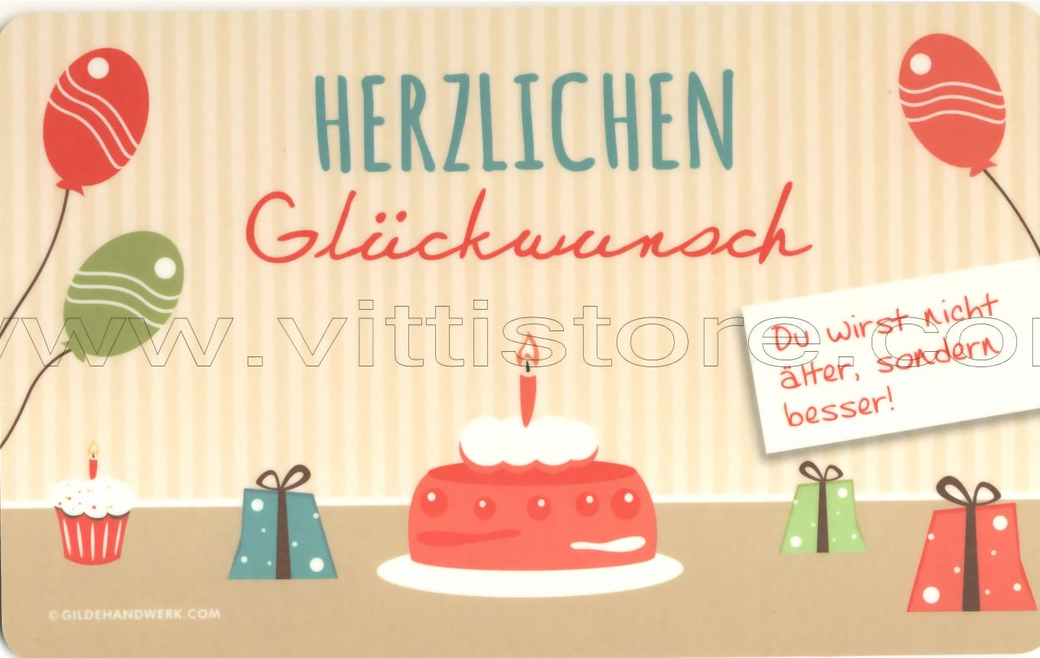 Gilde Brettchen "Herzlichen Glückwunsch"