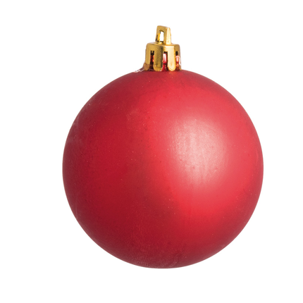 Weihnachtskugel, rot matt, ø 14cm