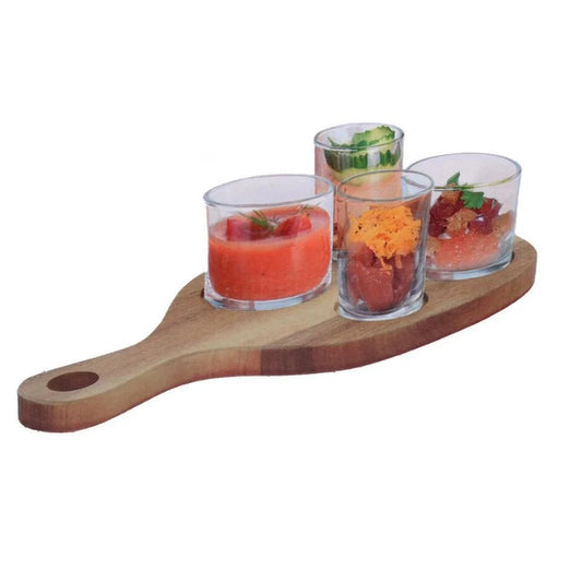 Servierbrett mit Tapas Schalen