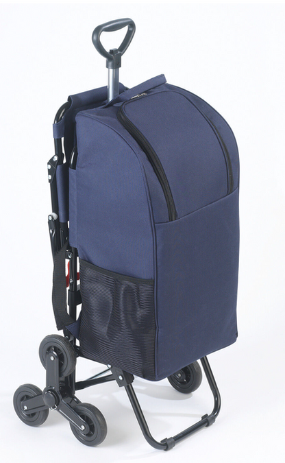 Einkaufstrolley mit Sitz, Rucksackfunktion & Treppensteiger