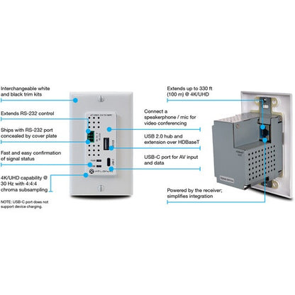 Atlona AT-OME-EX-TX-WPC HDBaseT-Transmitter und Switcher