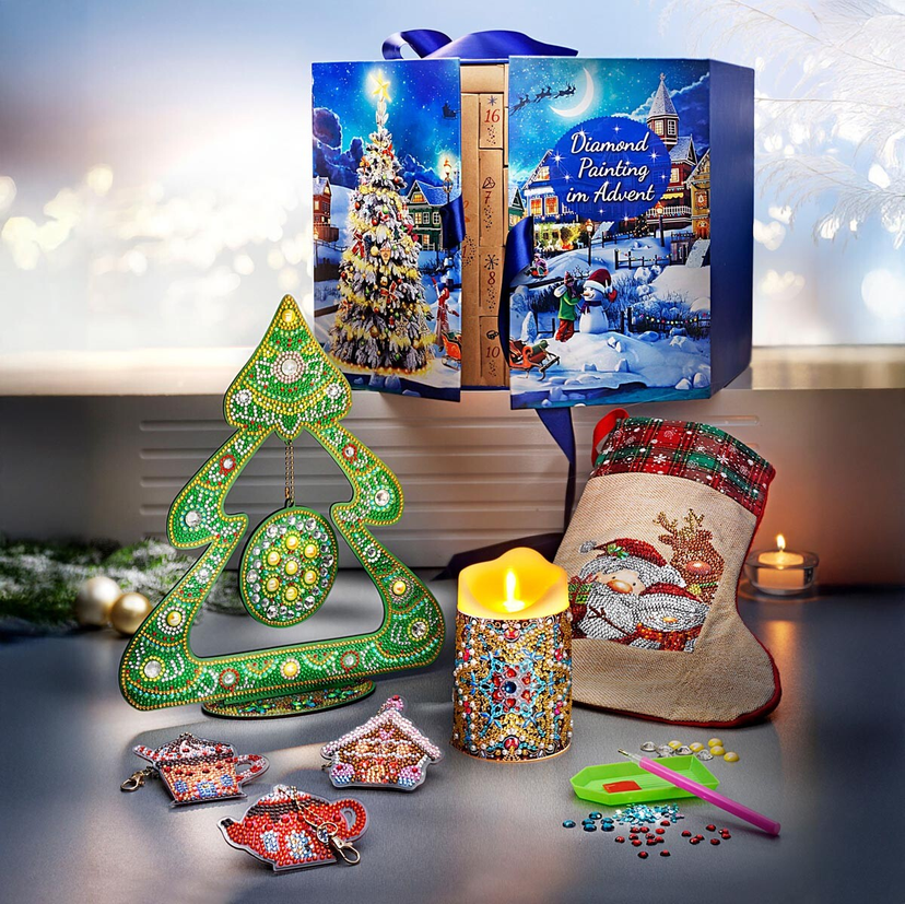 Diamond Painting Adventskalender 69-tlg
