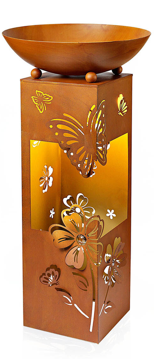 Pflanzsäule "Butterfly" mit LED