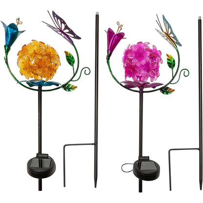 Solar-Gartenstecker "Spring Time" 2er-Set