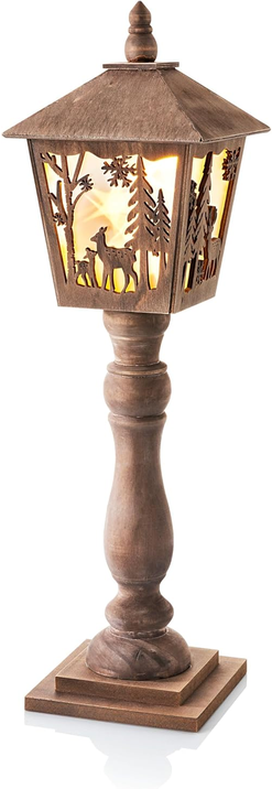 Led Laterne 'Waldszene' 60 cm