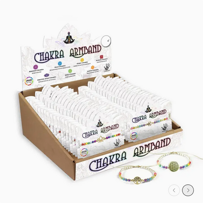 Chakra-Symbol-Armband assortiert