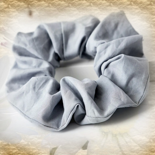 Fairtye Scrunchie GRAU Bio-Baumwolle, 1 Stück