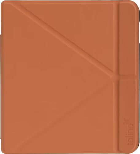 tolino vision 5, Schutztasche mit Origami Standfunktion (Farbe:cognac)