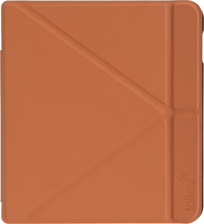 tolino vision 5, Schutztasche mit Origami Standfunktion (Farbe:cognac)