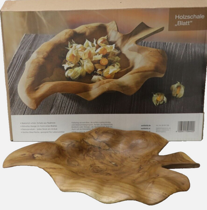 Holzschale "Blatt"