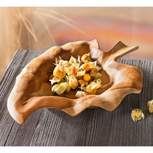 Holzschale "Blatt"