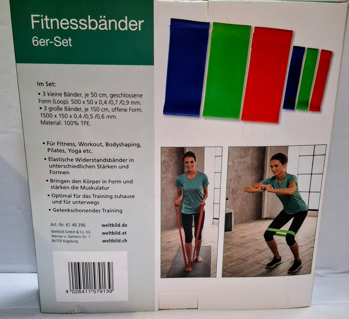 Fitnessbänder, 6er- Set