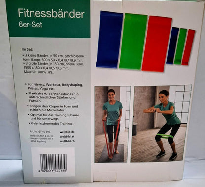 Fitnessbänder, 6er- Set