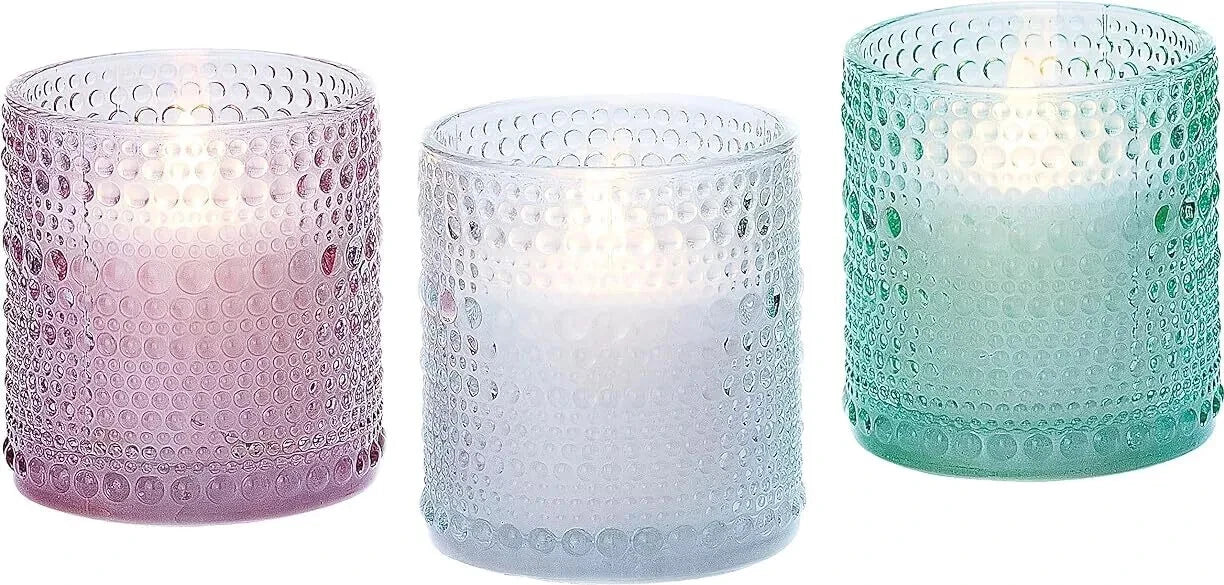 LED-Kerzen im Glas "Orient" 3er-Set