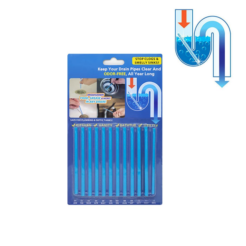 Abfluss-Pflegestäbchen "SANI STICKS", 12 Stück