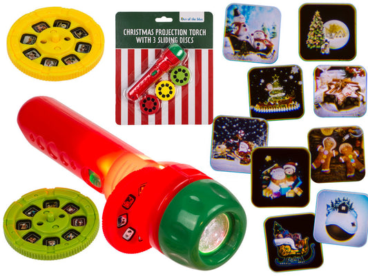 Projektor-Taschenlampe "Christmas Shine" mit 3 Bildscheiben