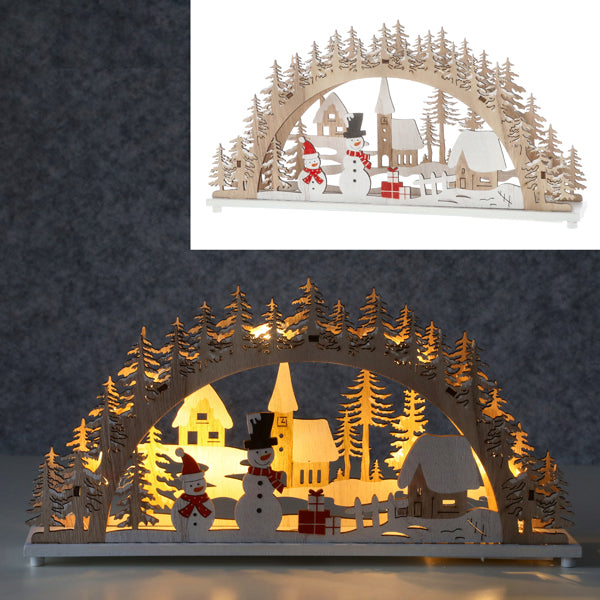 LED-Schwibbogen "Winterdorf"